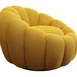 Fauteuil pivotant Peppo Bloom jaune