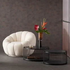 Fauteuil pivotant Peppo Bloom blanc