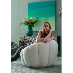 Fauteuil pivotant Peppo Bloom blanc