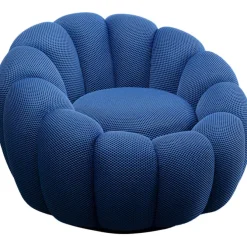 Fauteuil pivotant Peppo Bloom bleu