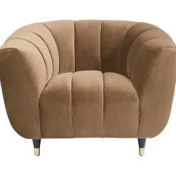 Fauteuil Spectra velours marron