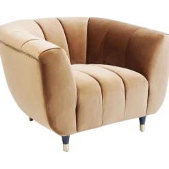Fauteuil Spectra velours marron