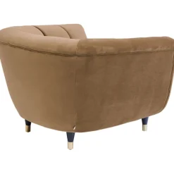 Fauteuil Spectra velours marron