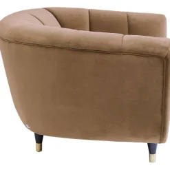 Fauteuil Spectra velours marron