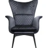 Fauteuil Tudor Velvet noir