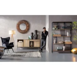 Fauteuil Tudor Velvet noir