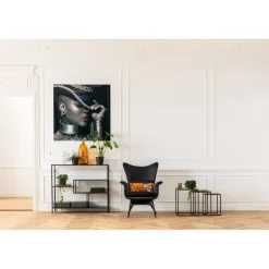 Fauteuil Tudor Velvet noir