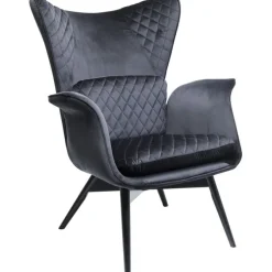 Fauteuil Tudor Velvet noir