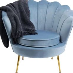 Fauteuil Water Lily doré or aqua