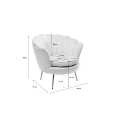 Fauteuil Water Lily doré or aqua