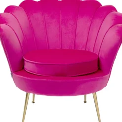 Fauteuil Water Lily doré-fuchsia