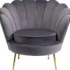 Fauteuil Water Lily doré-gris