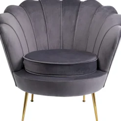 Fauteuil Water Lily doré-gris