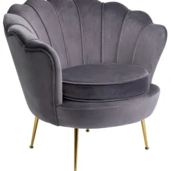 Fauteuil Water Lily doré-gris