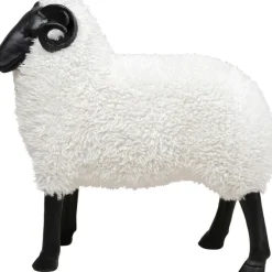 Figurine décorative Bathilde Ram blanc 78cm