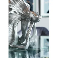 Figurine décorative Betta Fish argenté petit
