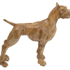 Figurine décorative Bulldog Wood 70x78cm