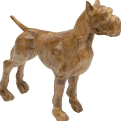 Figurine décorative Bulldog Wood 70x78cm