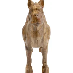 Figurine décorative Bulldog Wood 70x78cm
