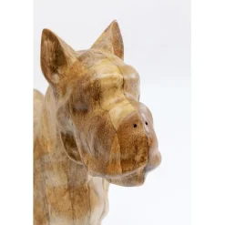 Figurine décorative Bulldog Wood 70x78cm