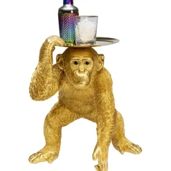 Figurine décorative Butler Playing Chimp doré 52cm