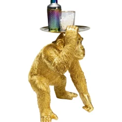 Figurine décorative Butler Playing Chimp doré 52cm