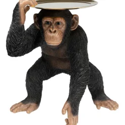 Figurine décorative Butler Playing Chimp noir 52cm