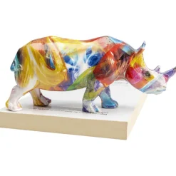 Figurine décorative Colored Rhino 17cm