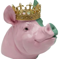 Figurine décorative Crowned Pig 28cm