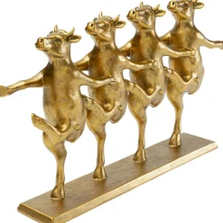 Figurine décorative Dancing Cows doré 40cm