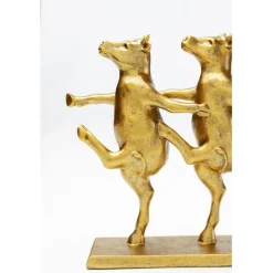 Figurine décorative Dancing Cows doré 40cm