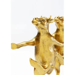 Figurine décorative Dancing Cows doré 40cm