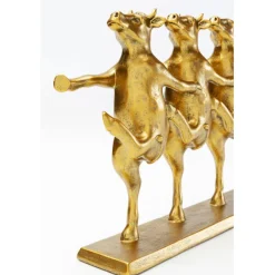 Figurine décorative Dancing Cows doré 40cm