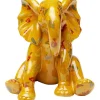 Figurine décorative Elephant Dots jaune 18cm