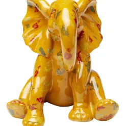 Figurine décorative Elephant Dots jaune 18cm
