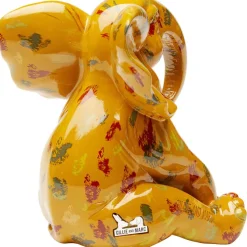 Figurine décorative Elephant Dots jaune 18cm