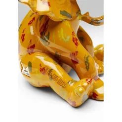 Figurine décorative Elephant Dots jaune 18cm