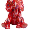 Figurine décorative Elephant Dots rouge 18cm