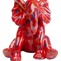 Figurine décorative Elephant Dots rouge 18cm