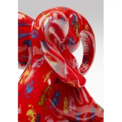 Figurine décorative Elephant Dots rouge 18cm