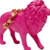 Figurine décorative Flower Lion fuchsia 19cm