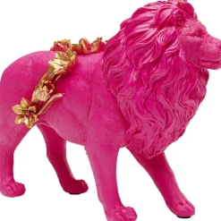 Figurine décorative Flower Lion fuchsia 19cm