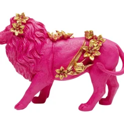 Figurine décorative Flower Lion fuchsia 19cm