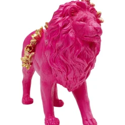 Figurine décorative Flower Lion fuchsia 19cm