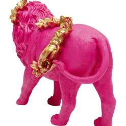 Figurine décorative Flower Lion fuchsia 19cm