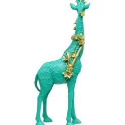 Figurine décorative Flower Giraffe vert 76cm