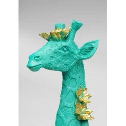 Figurine décorative Flower Giraffe vert 76cm