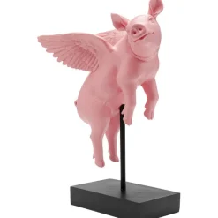 Figurine décorative Flying Pig Rose 29cm