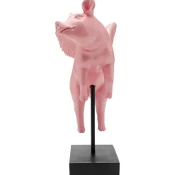 Figurine décorative Flying Pig Rose 29cm