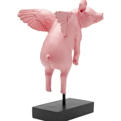 Figurine décorative Flying Pig Rose 29cm